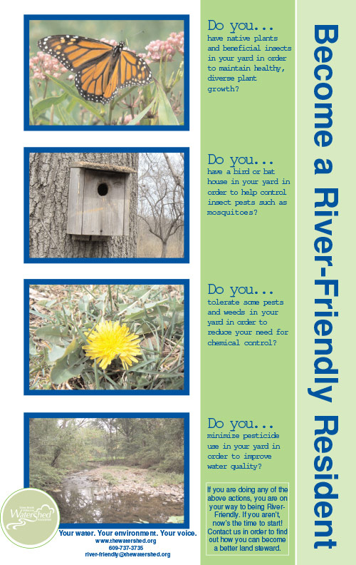 Become a River-Friendly Resident poster