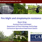 Fire Blight and Streptomycin Resistance Webinar