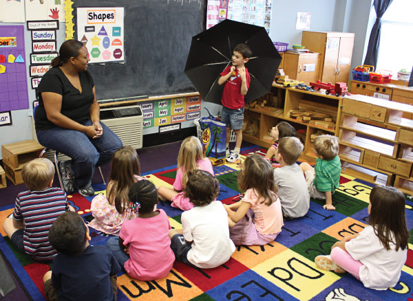 A typical kindergarten classroom
