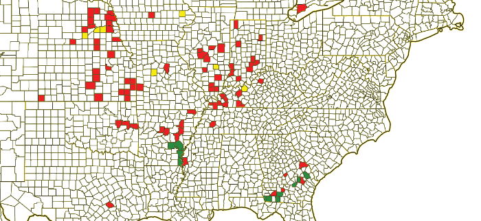 Sample of a pest map available to iPiPE users