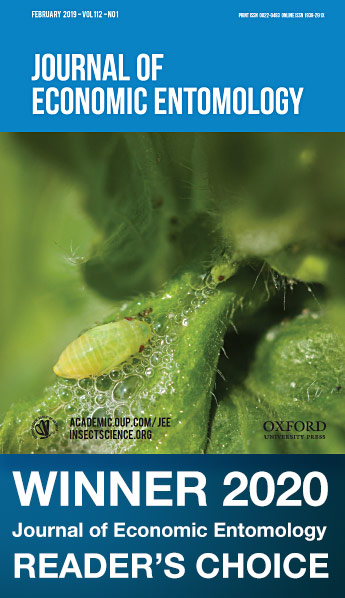 WINNER 2020 Journal of Economic Entomology READER'S CHOICE