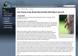 Host Plants of the Brown Marmorated Stink Bug in the U.S.