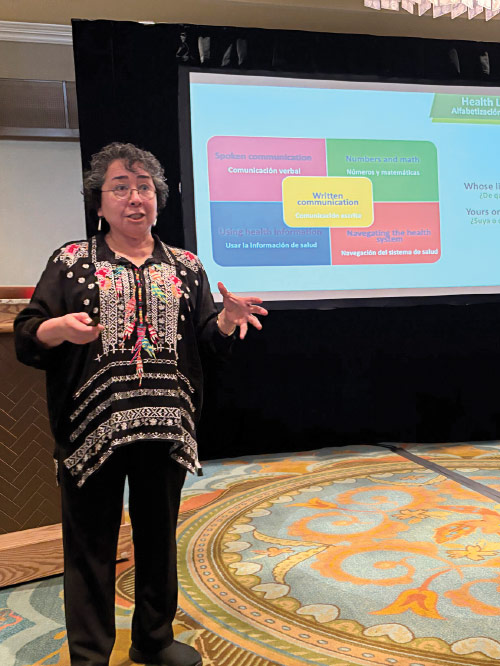 Alma R. Galvan, M.H.C., of the Migrant Clinicians Network.