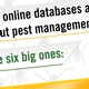 Pest Management Databases Infographic